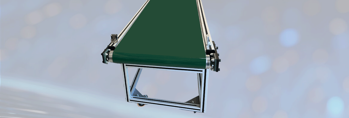 کانوایر تسمه ای با استراکچر آلومینیومی