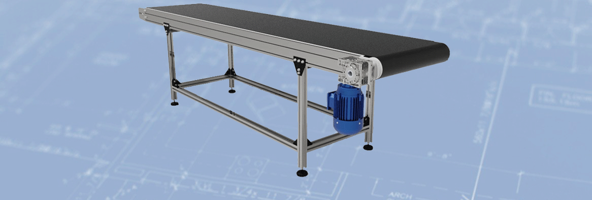کانوایر تسمه ای با استراکچر آلومینیومی